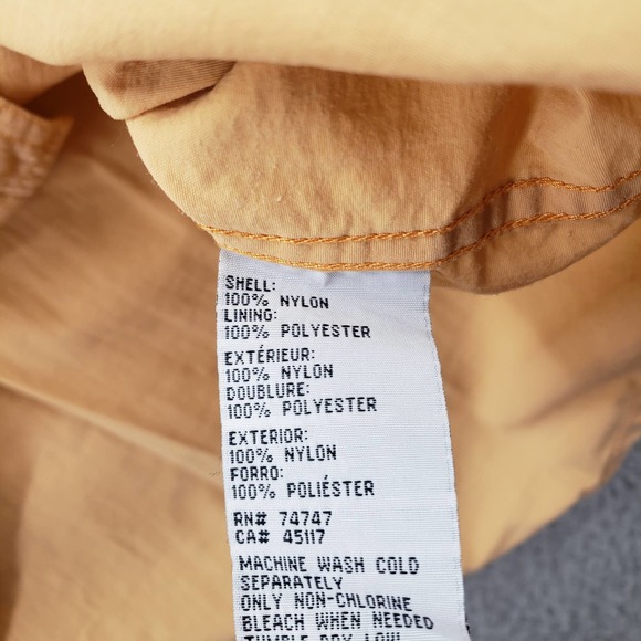 World Wide Sportsman Shirt Mens Large Orange Outdoors Fishing Pockets Caped Vent - Picture 8 of 16